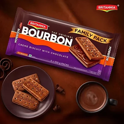 Britannia The Original Bourbon Creme Biscuit - With Chocolate