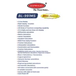 Bambalio BL-991MS Scientific Calculator - 401 Functions, 2 Line LCD Display, 1 pc - Image 5