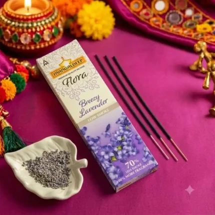 Mangaldeep Low Smoke Lavender Incense Sticks |