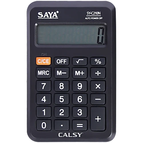 Screenshot 2026-10-16 1.23.05 PM Saya Pocket Calculator - Black, 1 pc - Image 1