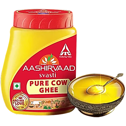 ghee front Aashirvaad Svasti Cow Ghee/Tuppa, PET Jar - Image 1